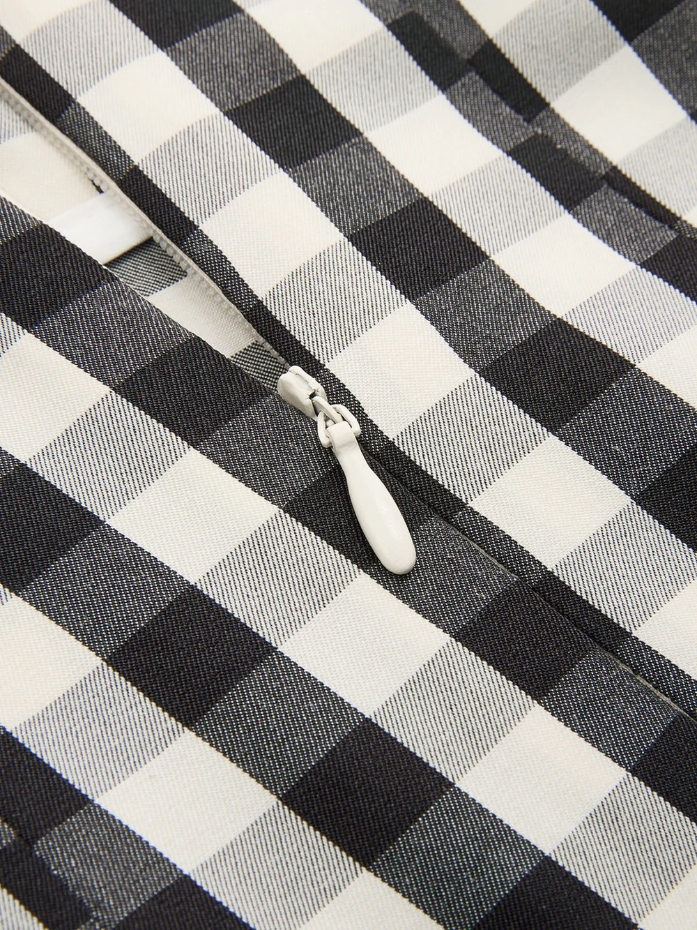 Gingham High-Waisted Pleated Midi Skirt - Picture 5 of 5
